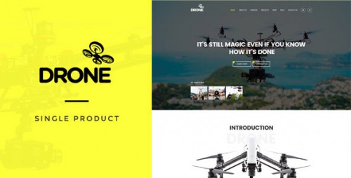 NULLED Drone - Single Product WordPress Theme  