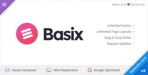 [NULLED] Basix v2.0.13 - Responsive WordPress Theme product picture