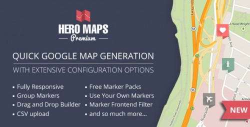 Nulled Hero Maps Premium v2.1.5 - Responsive Google Maps Plugin - WordPress  