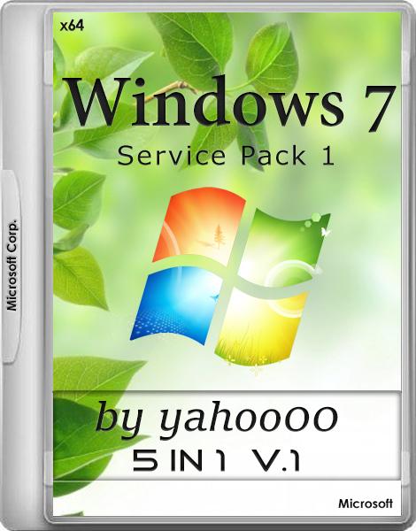 Windows 7 SP1 5in1 by yahoo00 v1 (x64) (2016) Rus
