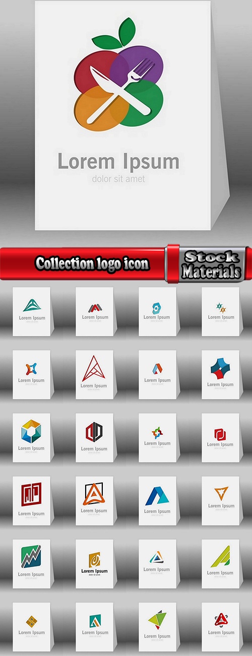 Collection logo icon web design element site 8-25 EPS