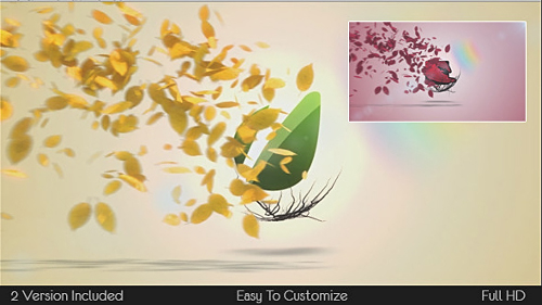 Flying Leaves Logo Reveal - Project for After Effects (Videohive)