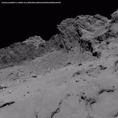 Вид на комету с высоты 16 километров