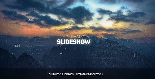 Cinematic Slideshow - Project for After Effects (Videohive)