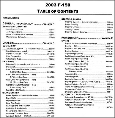2003 ford f150 owners manual
