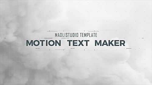 Motion Text Maker - Project for After Effects (Videohive)