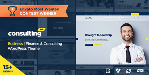 NULLED Consulting v3.4 - Business, Finance WordPress Theme image