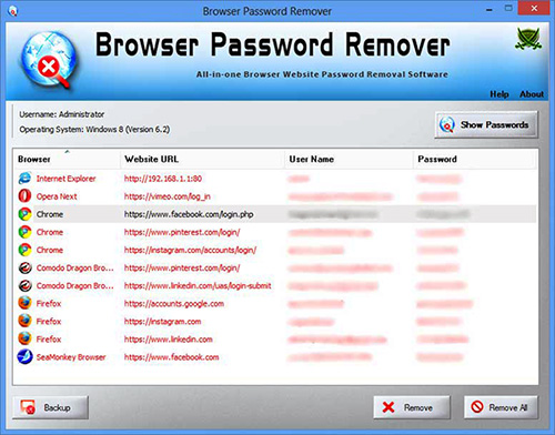 Browser Password Remover 3.0 Portable