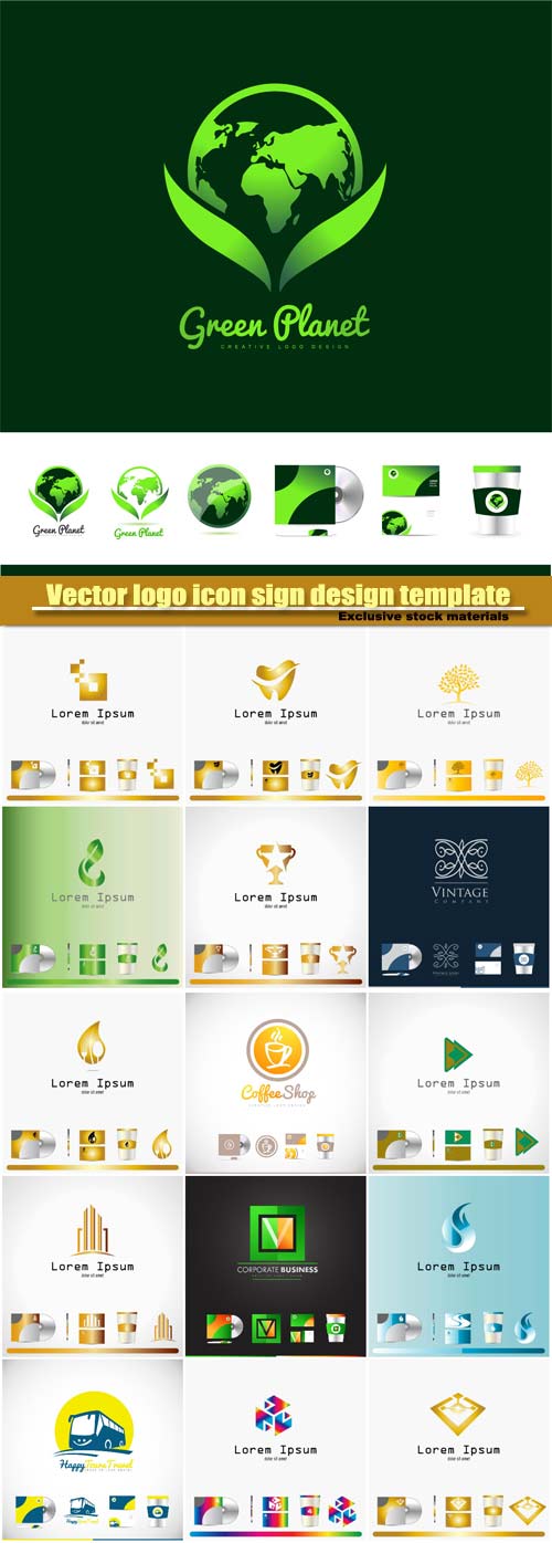 Vector logo icon sign design template corporate identity