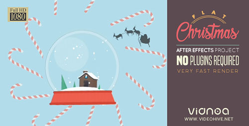 Flat Christmas - Project for After Effects (Videohive)