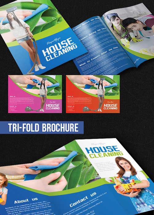 House Cleaning Brochure Pack PSD V1 Template