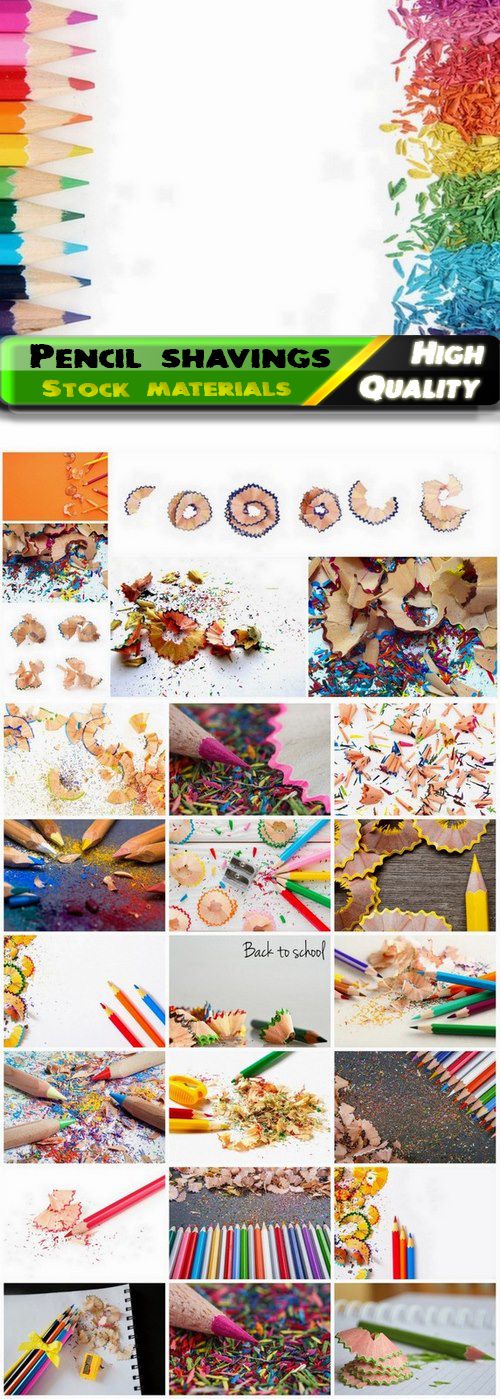 Back to school background with pencil shavings 25 HQ Jpg