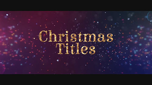 Christmas Titles - After Effects Templates