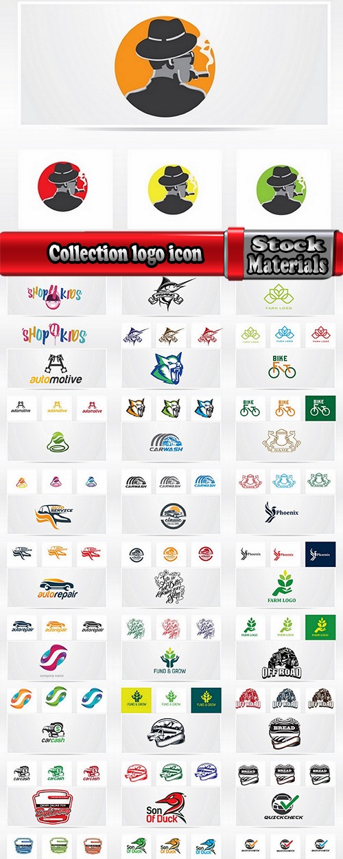 Collection logo icon web design element site 29-25 EPS