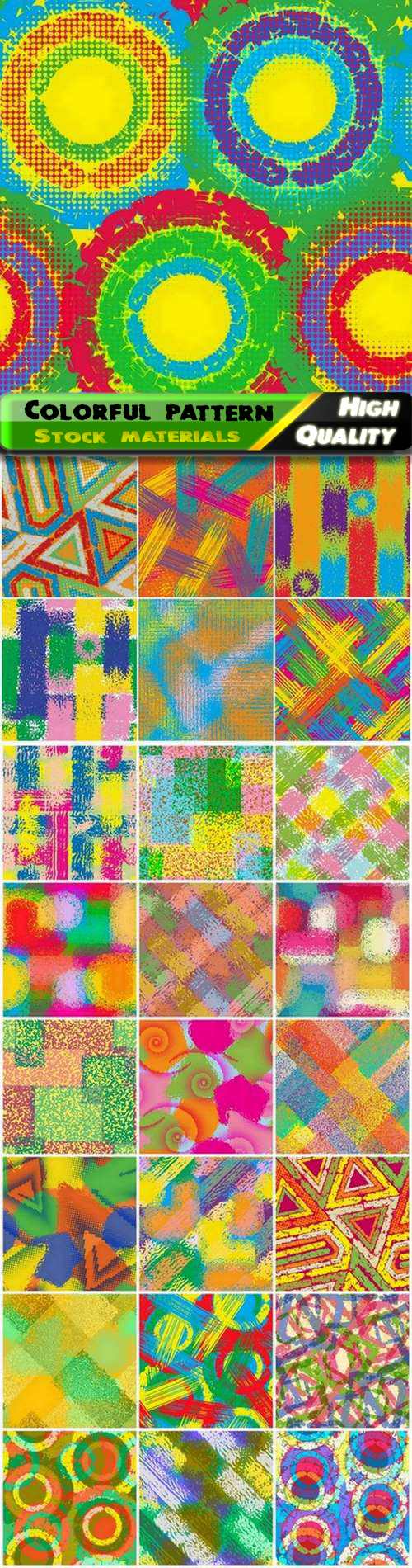 Colorful seamless pattern for textile and wallpaper design 25 Eps