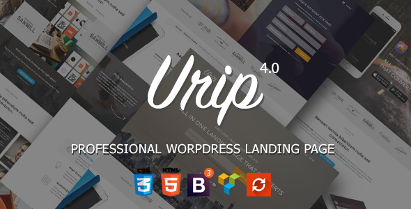 Nulled ThemeForest - Urip v7.4.9 - Professional WordPress Landing Page