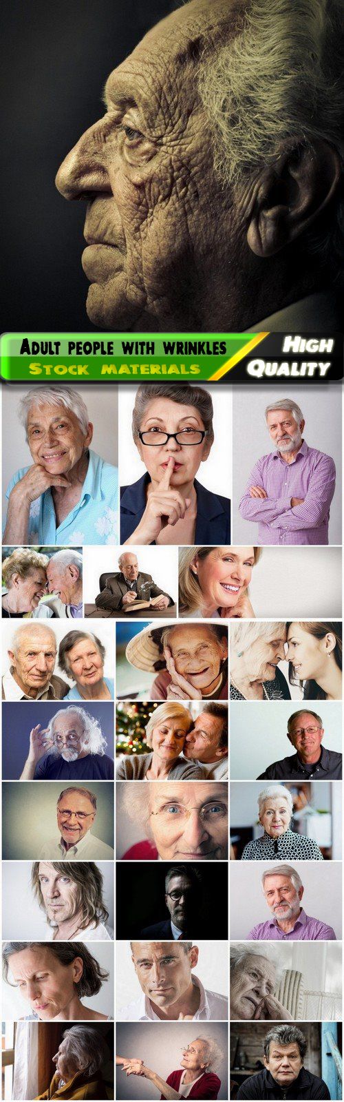 Adult people and seniors with wrinkles 25 HQ Jpg