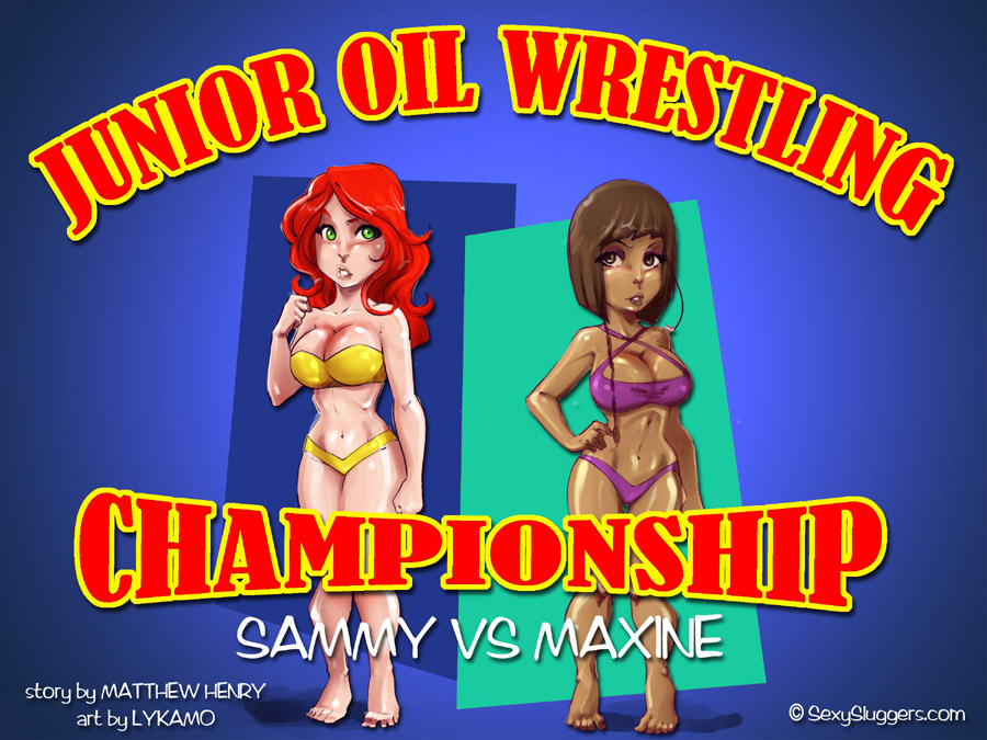 Cute wrestlers in Junior Oil Wrestling Championship by SexySluggers