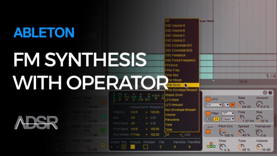 ADSR Sounds FM Synthesis with Ableton Operator TUTORiAL
